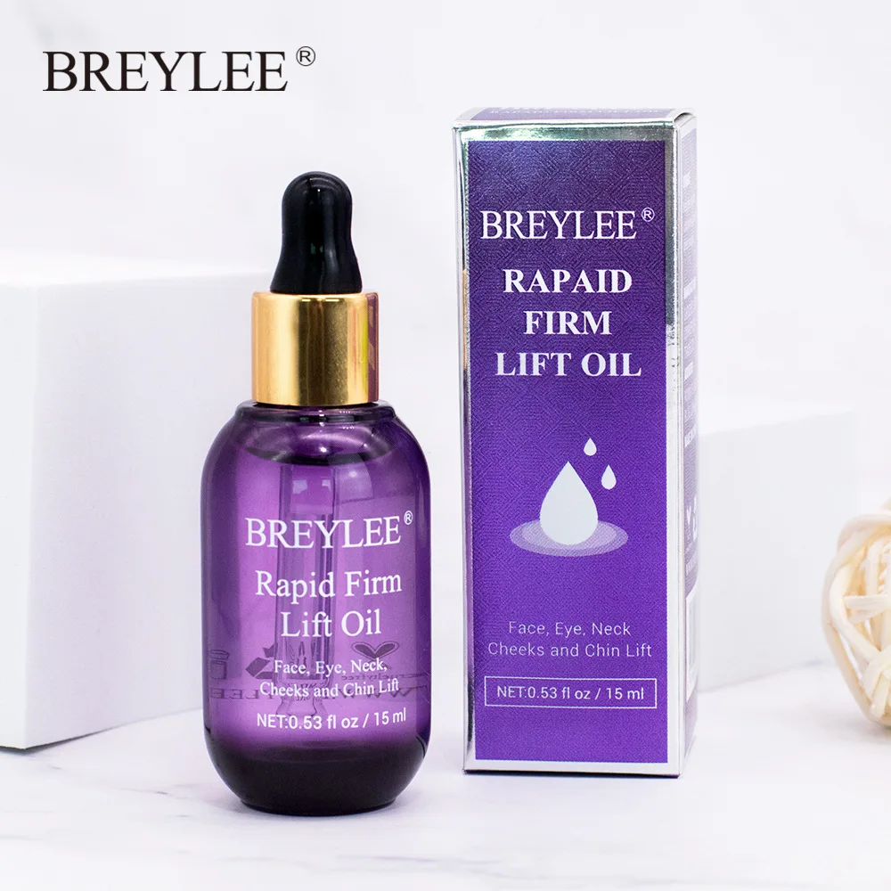  BREYLEE Essential Oils Rapid Firming Lifting Face Essence Oil Massage Anti Wrinkle Anti-Aging Power