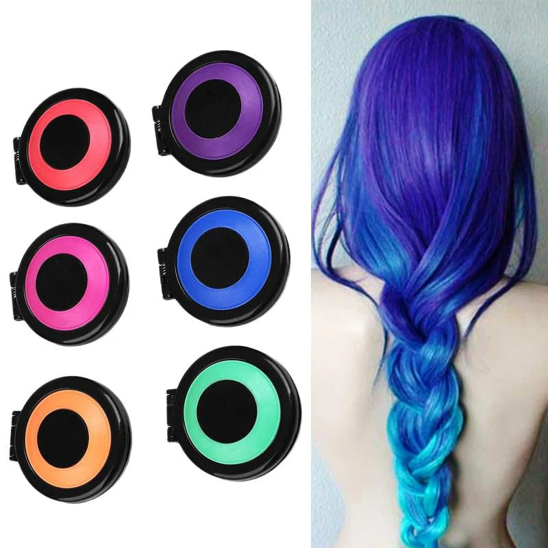 10 Colors Hair Dye Temporary Hair Chalk Powder Soft Salon Hair Color DIY  Chalks For The Hair|Hair Color Mixing Bowls| - AliExpress