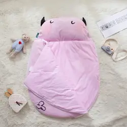 Детский спальный мешок Медведь Узорчатое одеяло мультфильм хлопок толщина открытый ребенок QuiltBaby спальный мешок анти-ногами портативный