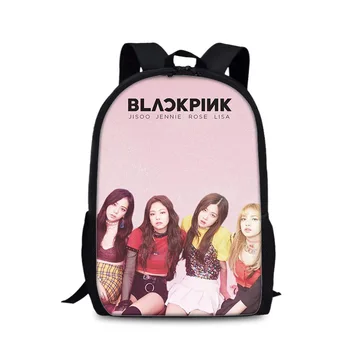 

Curel Fancl KPOP Blackpink Canvas bag Flower wave point Rucksacks backpack Girls Kids School travel Shoulder Bag Birthday Gifts