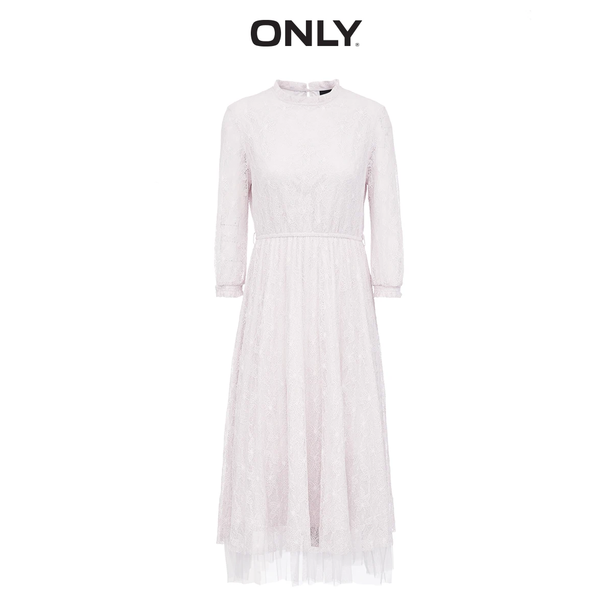 Платье с кружевной отделкой и поясом ONLY Gauzy Cinched | 119307528|Платья|