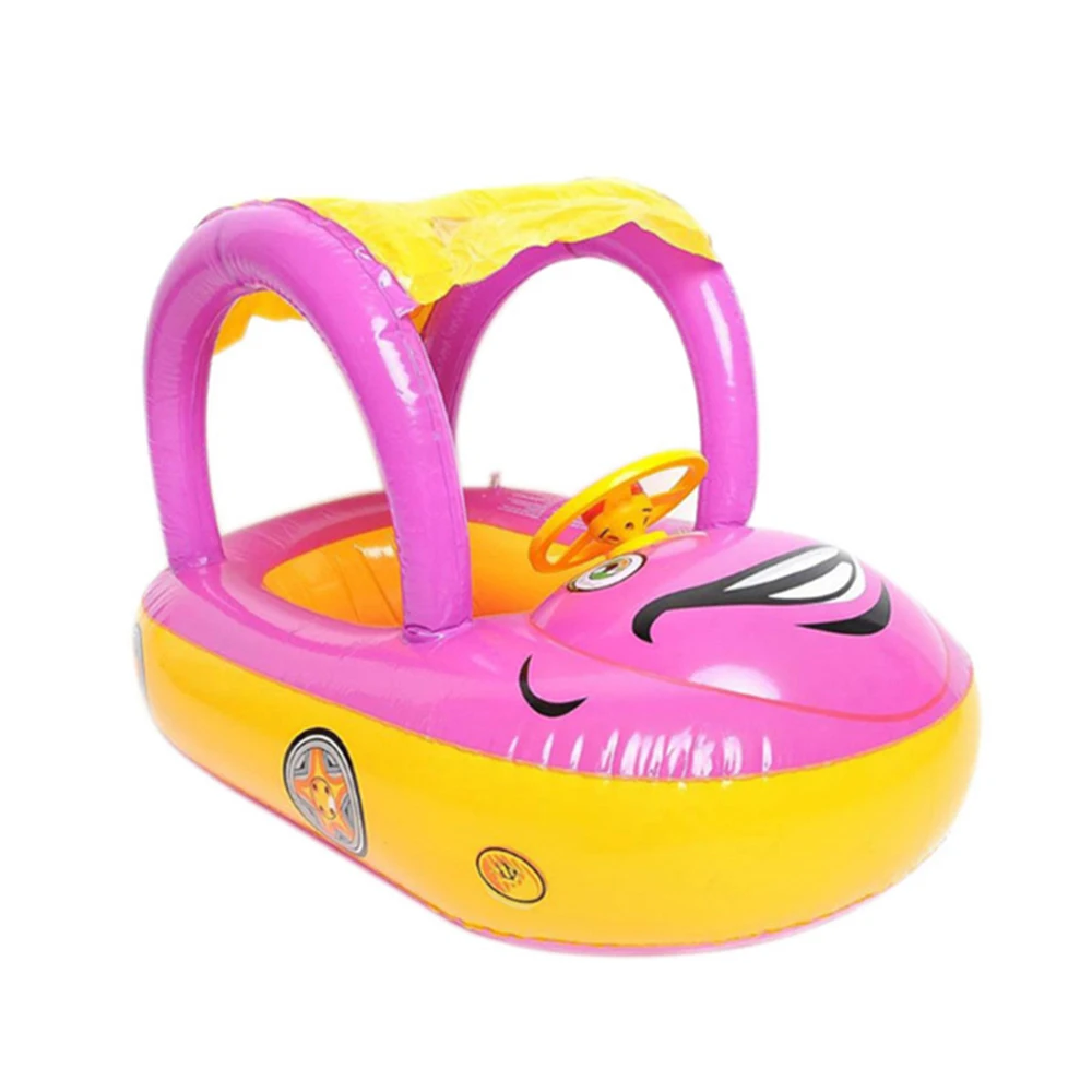 Для маленьких детей малышей плавание ming бассейн Плавание сиденье Лодка кольцо весело мультфильм конструкции