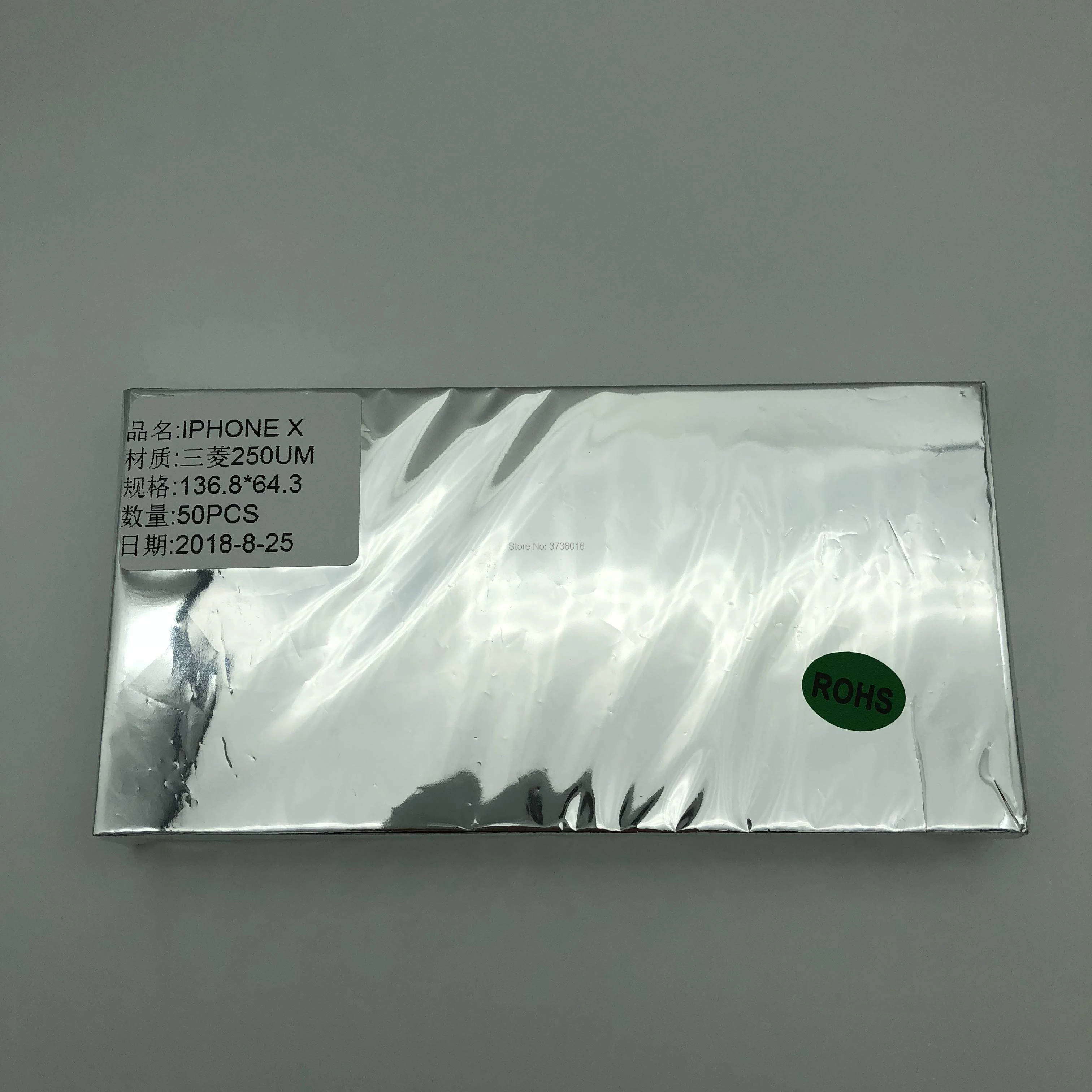 YMJ 50pcsbag 250um Optical Clear Adhesive For iphone X LCD touch screen glass oca film positioning laminating no bubble repair