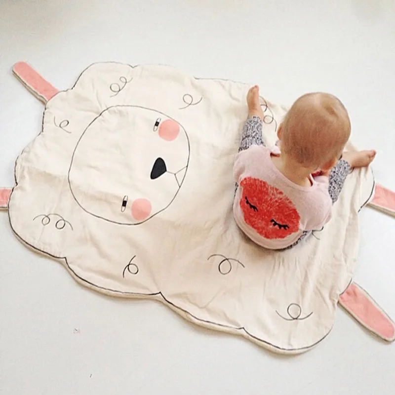 sheep swaddle blanket