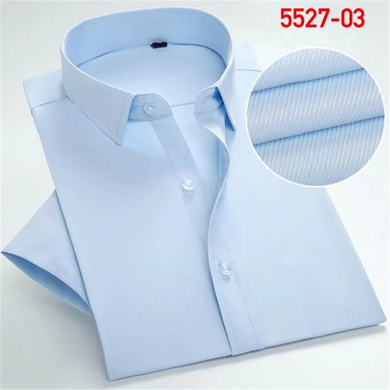 

Casual Social Business Easy-care Short Sleeve Dress Men Camisa Masculina Men Korean Slim Design Formal Casual Male Dress Shirt