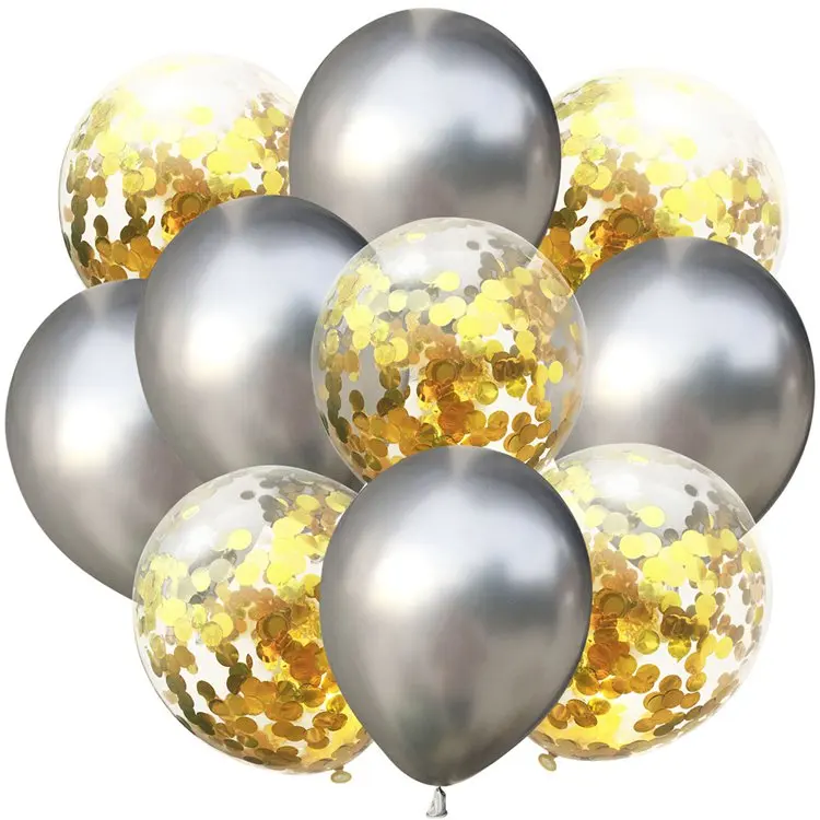 LAPHIL15pcs Wedding Party Balloons Metallic Chrome Latex Balloon Happy Birthday Party Decorations Air Ballon Babyshower Supplies - Цвет: 15