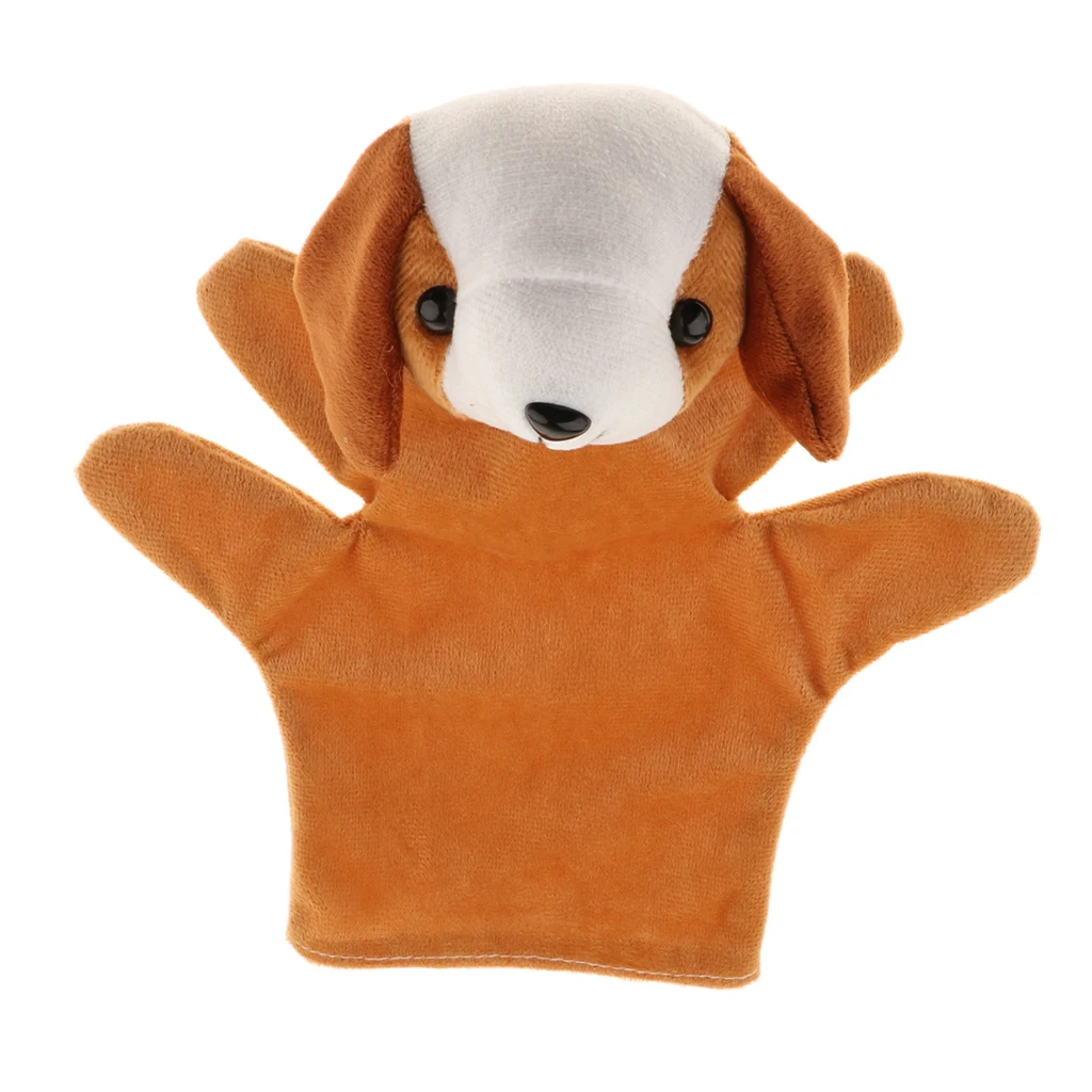 11 Kinds Big Hand Puppet Animal Plush Doll  9 Inch Soft Hand Puppets Imaginative Play Toy Kids Adults Party Favors Birthday Gift