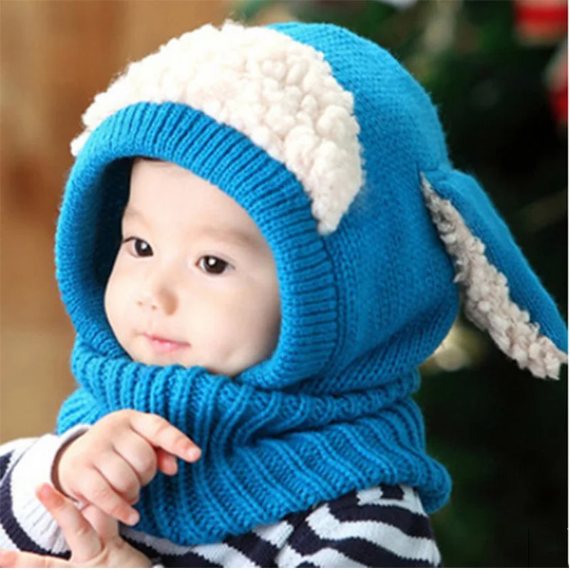DreamShining рождественские детские шапки с ушками шапка для новорожденного вязаная шапка с капюшоном шарф ушанка шапка теплая шаль шапка Девочки Мальчики шарф
