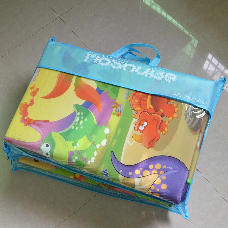 Baby Play Mat 0.5cm Thick Crawling Mat Double Surface Baby Carpet Rug Animal Car+Dinosaur Developin