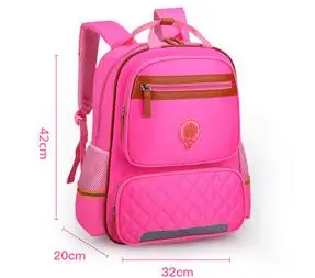 Школьные сумки для подростков мальчиков и девочек, высококачественные детские школьные рюкзаки, детский нейлоновый рюкзак, Детская сумка для книг - Цвет: Pink big