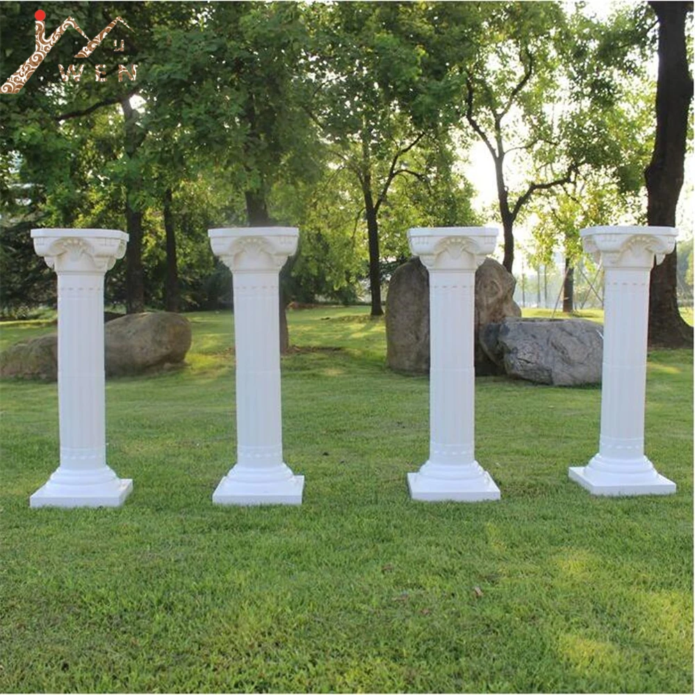 

European Style Roman Columns White Color Plastic Pillars Road Cited Wedding Props Event Decoration Supplies 2pcs/lot