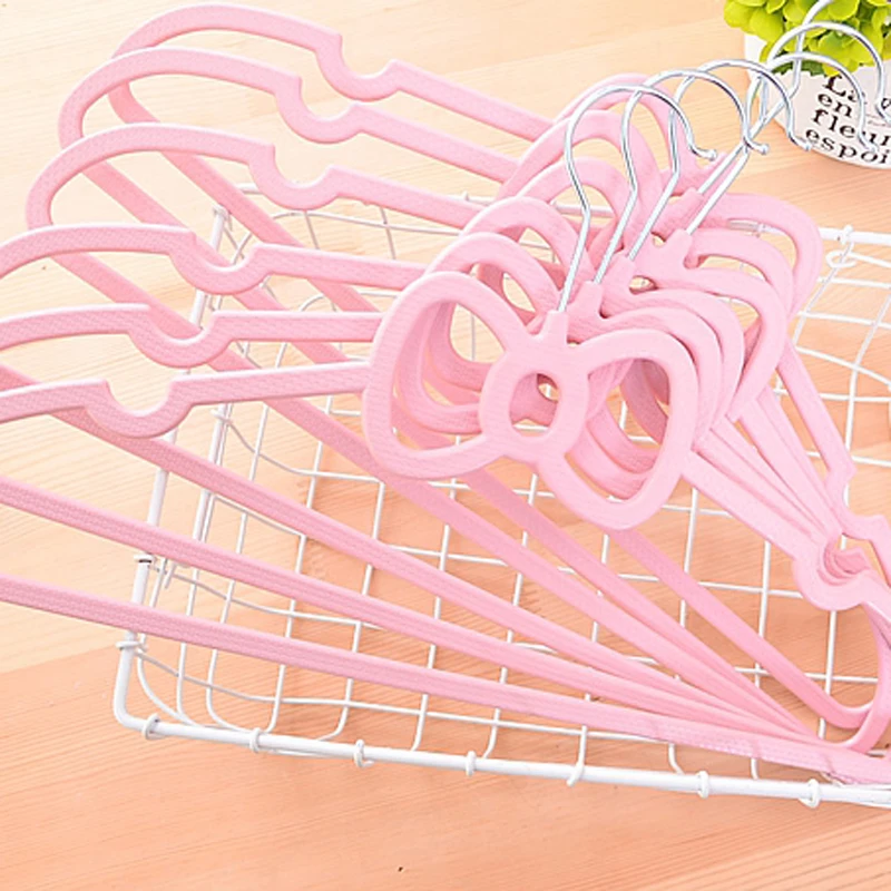 10pcs/lot 40cm Adult Hangers For Clothes Pink heart bow plastic Hanger Drying Clothes Hanger 10pcs/lot 40cm Adult Hangers For Clothes Pink heart bow plastic Hanger Drying Clothes Hanger