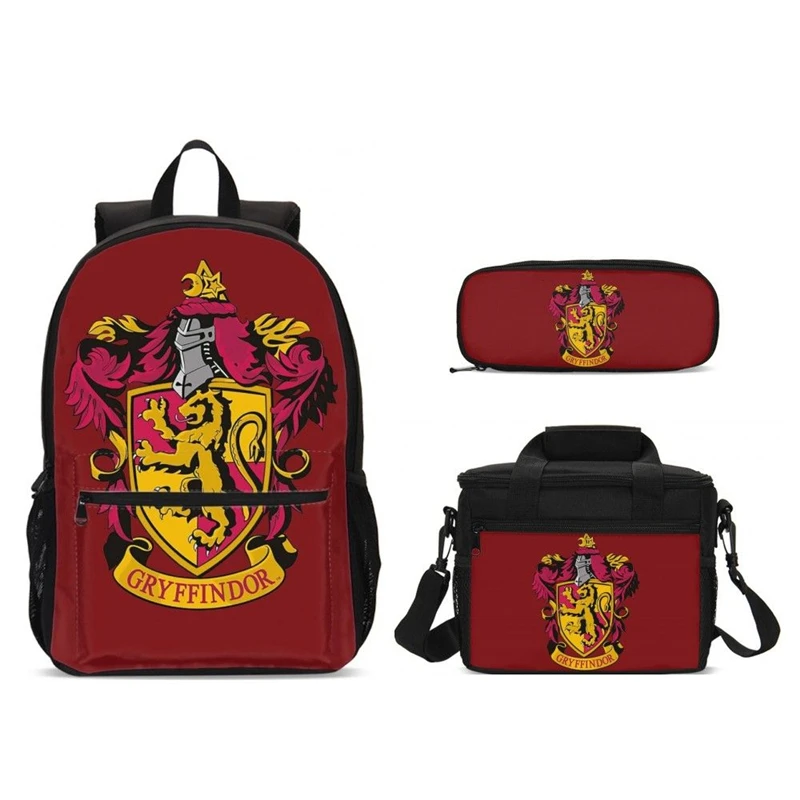 Академия Магии Гарри Поттера, комплект из 3 предметов комплект школьных сумок детский школьный рюкзак для подростков мальчиков и SBookbag студенческий ранец Кулинария для детей посылка