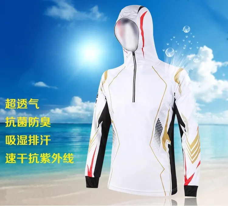 Outdoor sun protection clothing for male and female mosquito sunscreen breathable clothing hooded long-sleeved