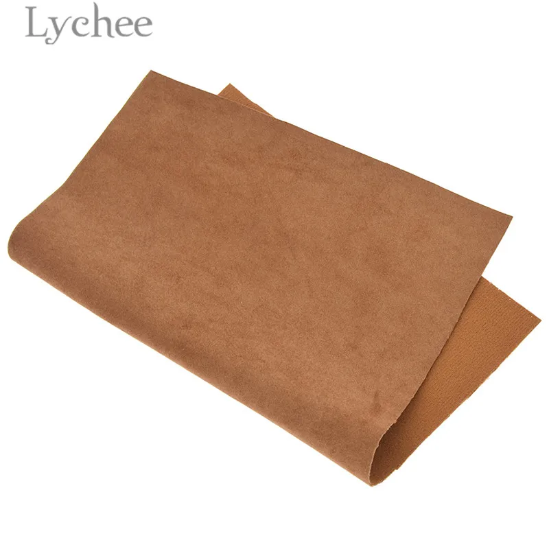 Lychee Life 29x21 см A4 бархат из искусственной кожи ткань высокого качества сплошной цвет Синтетическая Кожа DIY материал для сумки одежды