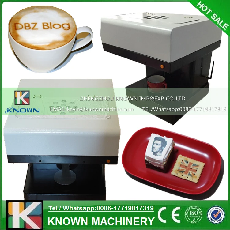 Coffee Printer Milktea Printing Machine with WIFI Flatbed ...