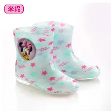 kids rain shoes children ‘s rain boots boys and girls cartoon non – slip rubber shoes, four seasons baby boots plus warm water