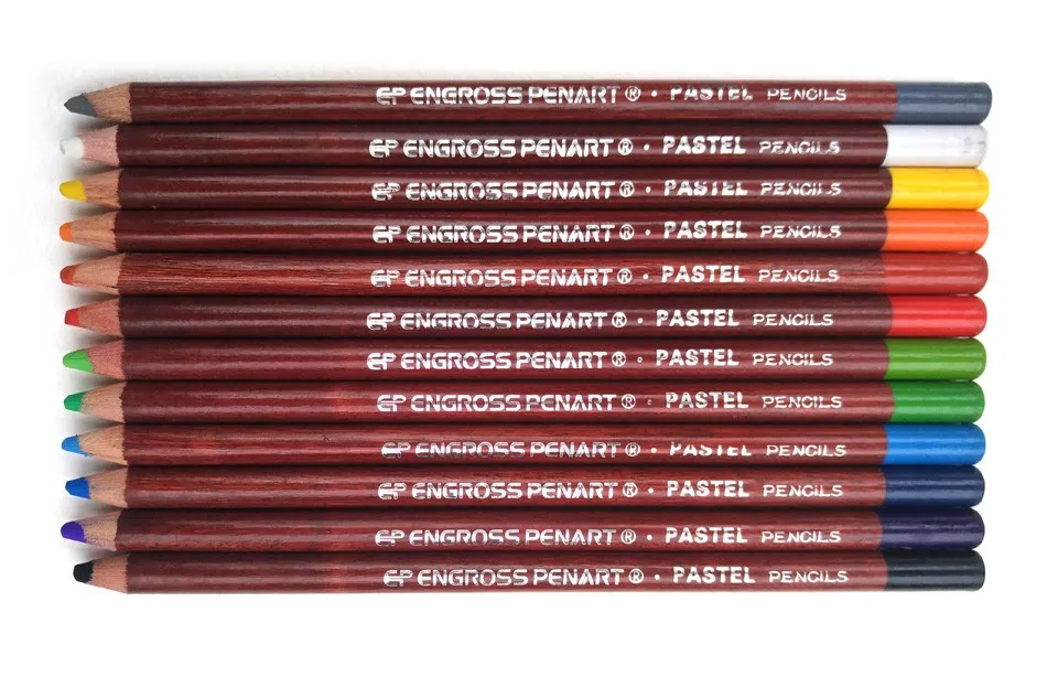 12 Colors Soft pastel colored pencils-3