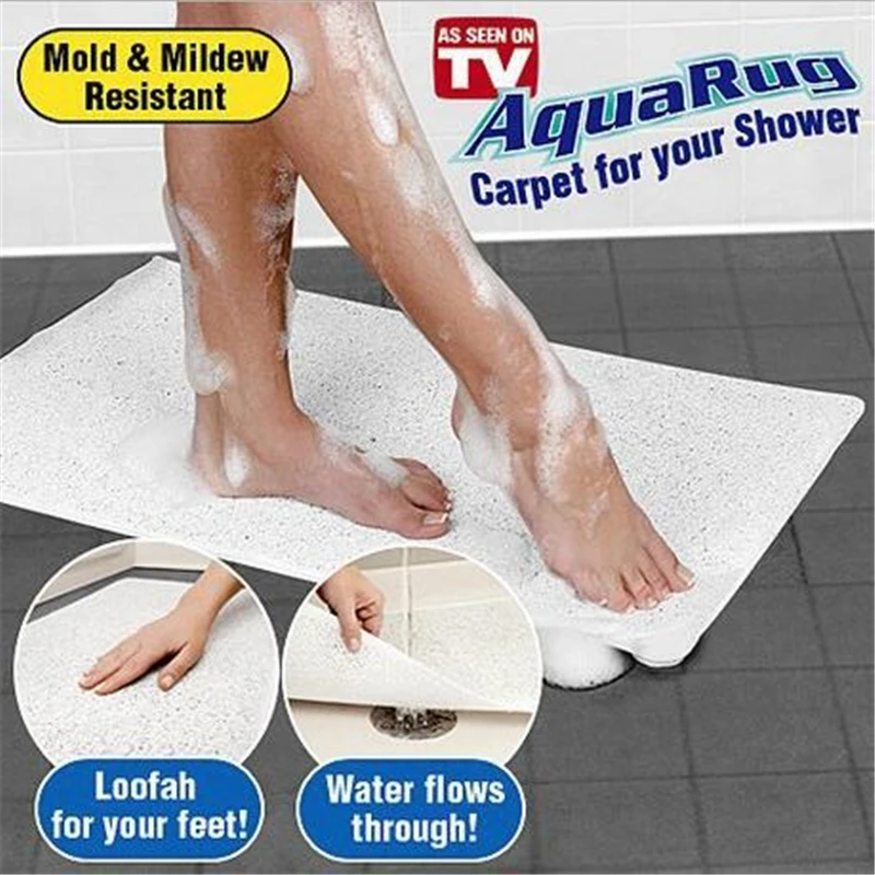 

Bathroom Mat With Suction Cup Slip Silicone Carpet White mat Floor Door Area Rugs Home Carpet Floor Door Mat Bath Decorate Mats