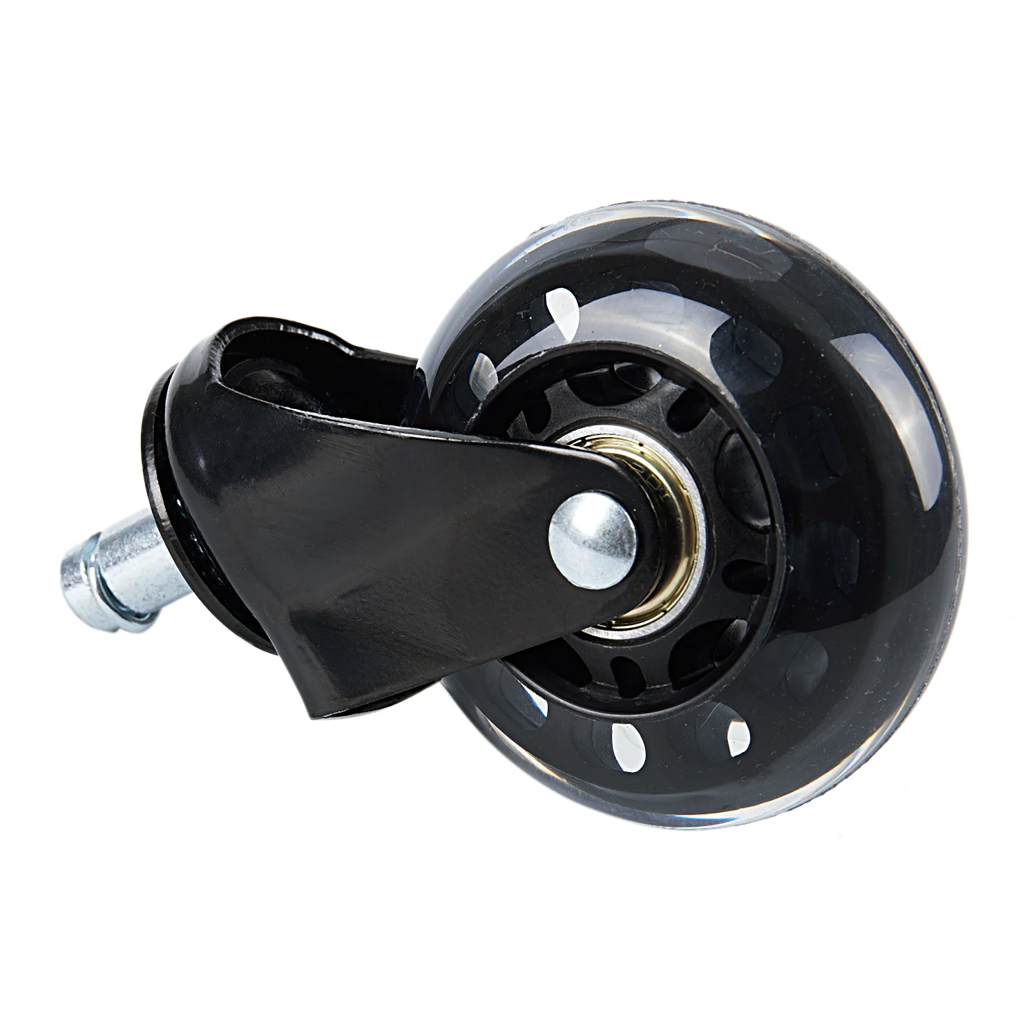 

1PCS Hot 2.5 inch Universal Mute Wheel Replacement Office Chair Swivel Casters Rollers Black 60KG Wheels Furniture Hardware