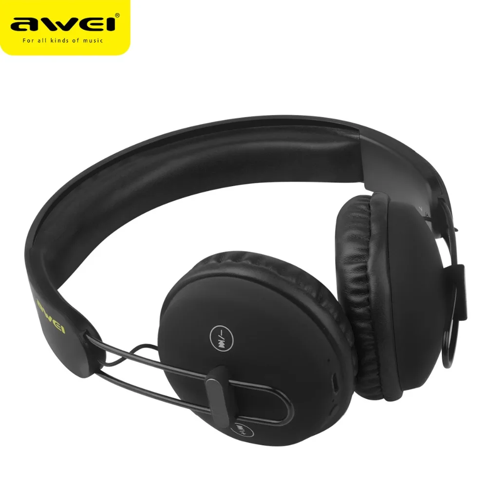 AWEI A800BL Bluetooth Earphones Headset Wireless Headset Microphone Headset Sports For iOS Android Stereo Double Channel11 (1)