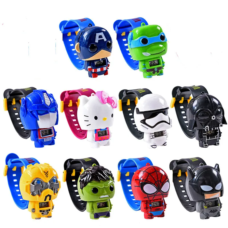

Super Hero Watch Building blocks Marveling Avengers Figures Bricks Toys Minecrafted Block Watch