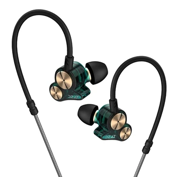 

Dzat Dt-05 Double Dynamic Subwoofer Headphones In-Ear Mobile Phone Universal K Song Hanging Ear Sports Music Headphones(With W