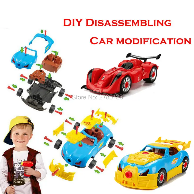 Plastic DIY Disassembly F1 model Kit car Assembly Toys,Classic
