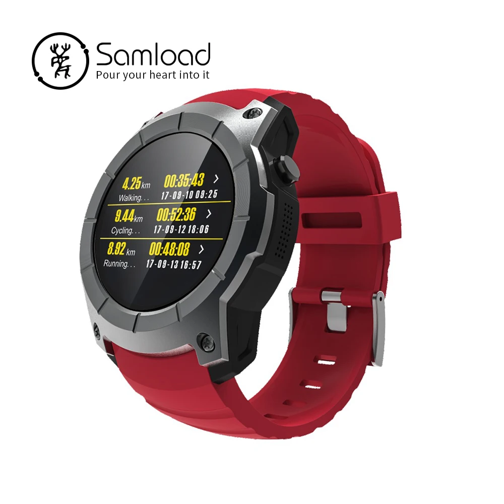 

Samload GPS SmartWatchs Sports Bluetooth Band Track record Barometer Card call Music Multiple motion patterns For iPhone8 Xiaomi