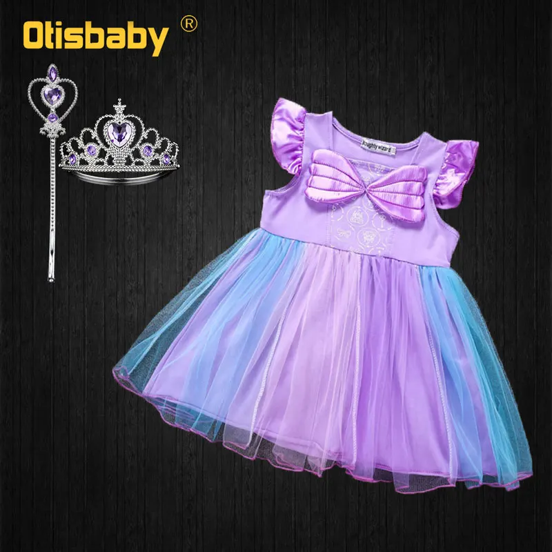 

Halloween Christmas Girls Beauty and Beast Cosplay Infant Costume Belle Princess Dress Children Floral Dress 1 2 3 4 5 6 years