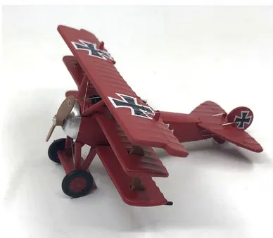 1: 72 металлическая модель первой и второй мировой войны Spitfire Fighter Diecast военная модель статического моделирования модель самолета для коллекции подарок - Цвет: Fokker Dr-I