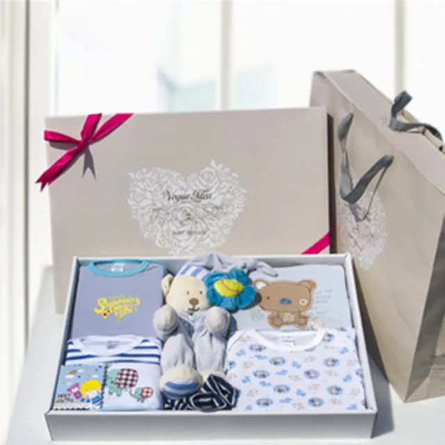 100 Cotton Baby Clothes Toys Gift Box Newborn Climb Clothes Baby