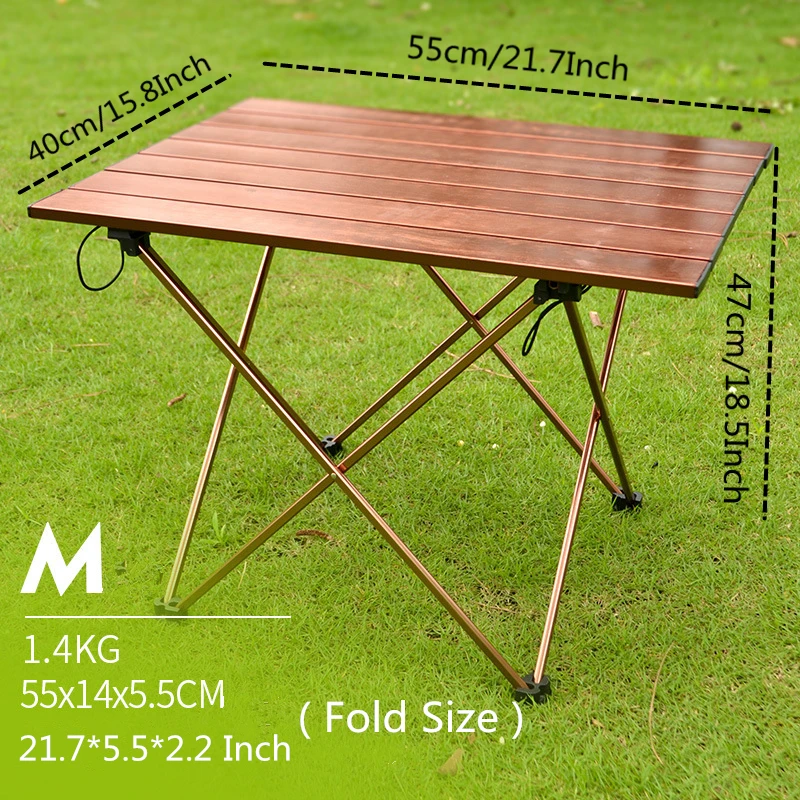 VILEAD Portable Folding Camping Table Aluminium Alloy Ultra-light Picnic BBQ Traveling Outdoor Wate