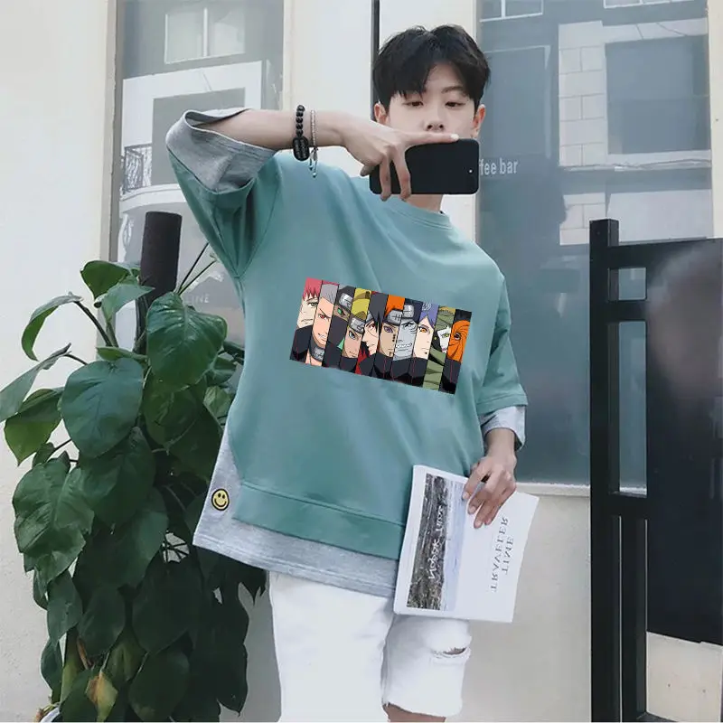

Men clothes japan cute cartoon t-shirt top fashion Short Sleeve clothing mens t-shirts funny hip hop rap urban streetwear M-3XL