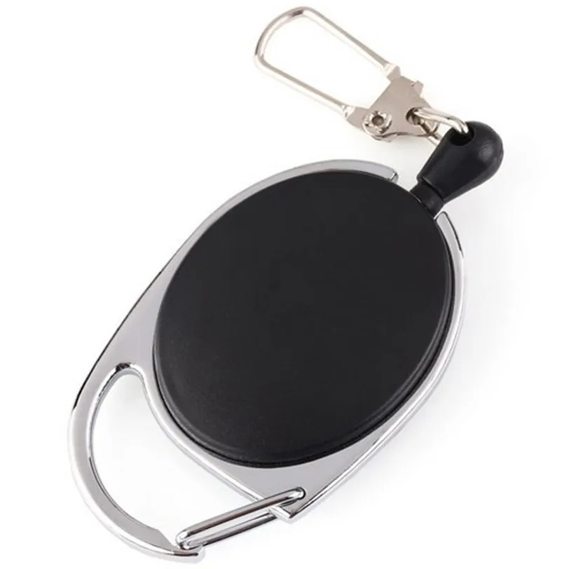 

Metal Retractable Key Chain Card Badge Holder Steel Recoil Ring Pull Belt Clip Jun15 Professional Factory price Drop Shipping