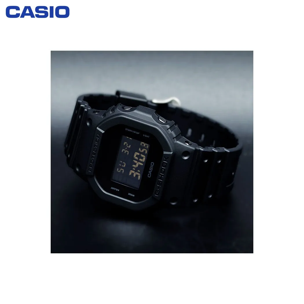 Наручные часы Casio DW 5600BB 1E мужские электронные на пластиковом ремешке|Спортивные