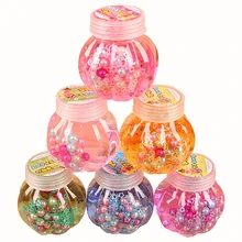 3 шт./6 шт./9 шт. тыквенная яйцевидная тыквенная тыква, моделирующая бутылка слизи, кристальная глина, грязь, сделай сам, грязная грязь, носовая грязь, прозрачный хрустальный светильник, глина