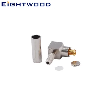 

Eightwood MC-Card Crimp Plug Male RF Coaxial Connector Adapter Right Angle for RG178 LMR100 Coaxial Cable