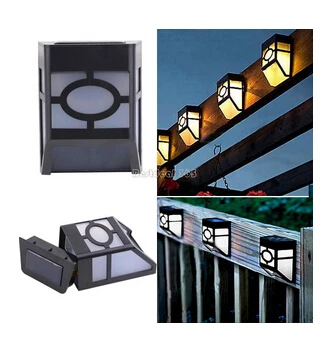 Colorpai 4 шт./лот 2LED новый дизайн на солнечных батареях Светодиодный светильник