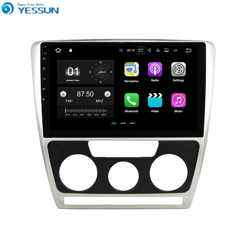 

YESSUN For Skoda Octavia / Laura 2007~2009 Android Car Navigation GPS HD Touch Screen Audio Video Multimedia Player No CD DVD.