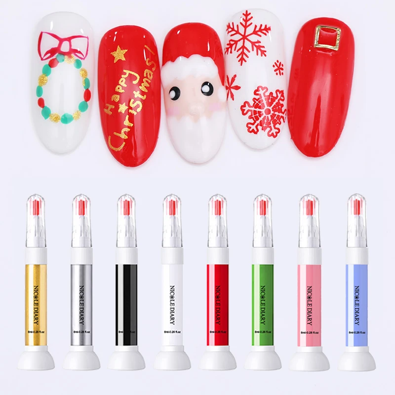 

NICOLE DIARY Stamp Polish Nail Polish Stamping Polish Nail Art Pen 43 colors Optional 8ML More Engaging 4 Season Gorgeous 6ML