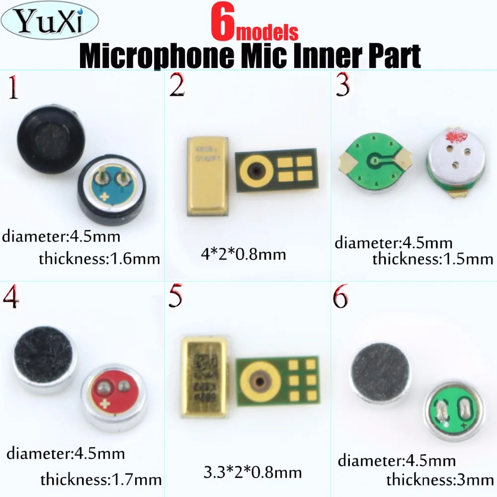 

YuXi High quality Microphone internal microphone Repair for iPhone 7 Mic Inner Receiver Repair Part for mobile phone