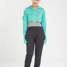 Уличная женская футболка с защитой от солнца, дышащая женская одежда для кемпинга, ультратонкая быстросохнущая УФ-одежда, половина рубашки для альпинизма, походная рубашка