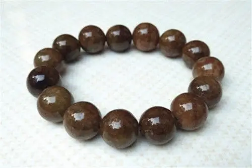 

100% natural Yellow fei color beads bracelet with 13.5 MM a 5.19