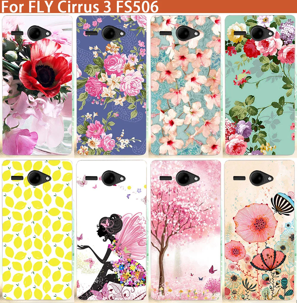 

For FLY FS506 Phone Case High Quality 10 Patterns printed Phone Case For Fly FS506 Cirrus 3 FS 506 Colored Painting TPU Covers