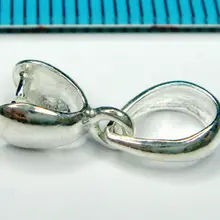 50 шт./лот одноцветное стерлингового серебра 925 кулон застежка поручительств серебро 925 ювелирных изделий Интимные аксессуары