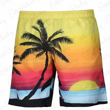 Лидер продаж, мужские шорты для плавания с несколькими пальмовыми карманами, пляжные шорты для серфинга, одежда для плавания, спортивные шорты, брюки, быстросохнущая пляжная одежда, брюки