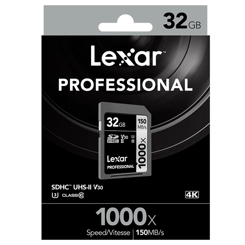 Оригинальная SD карта Lexar 128 ГБ 1000x UHS II U3 SDHC SDXC 32 Гб памяти 16 64 sd 150 МБ/с./с класс 10 cartao de