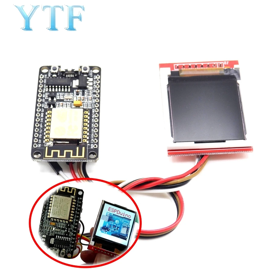 ESP8266 комплект разработки с дисплеем 1,44 дюймов экран TFT показать изображение или CH340 NodeMcu V3 Lua wifi