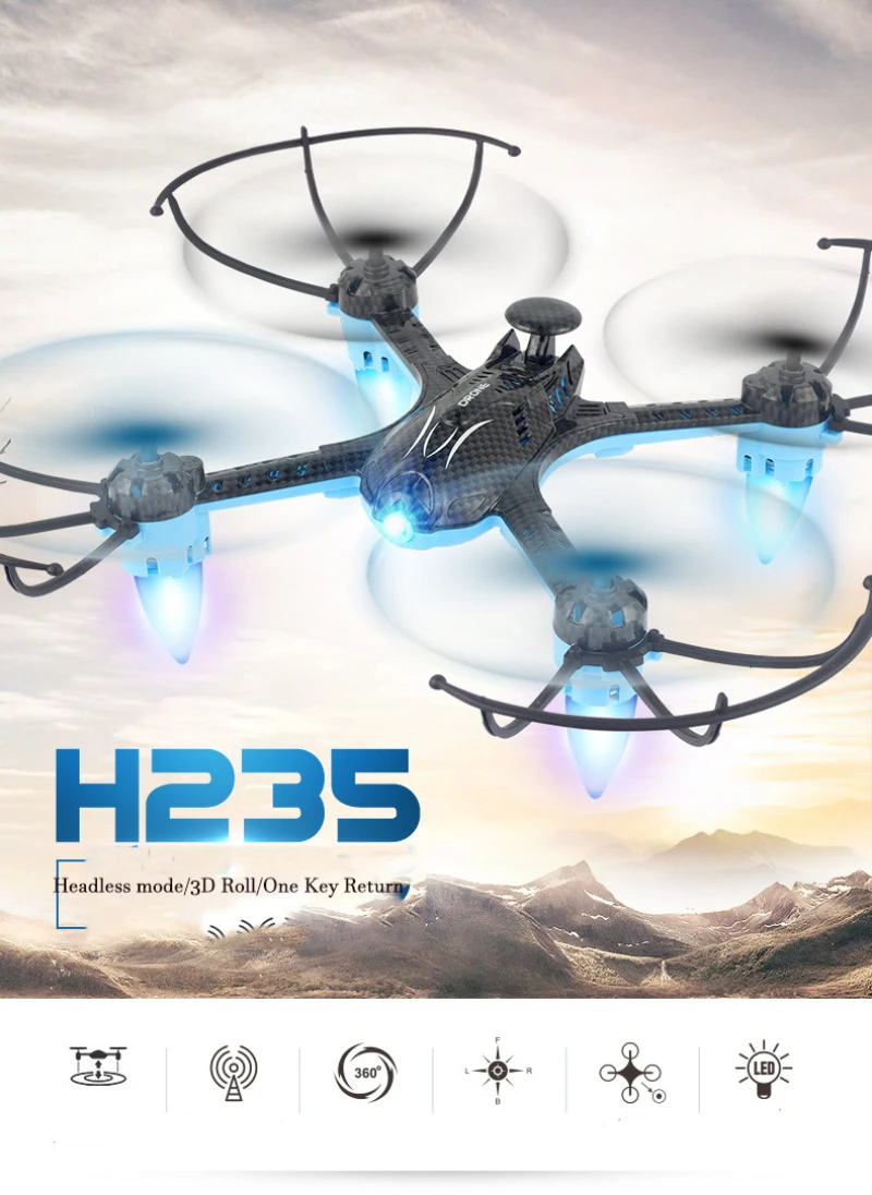 Радиоуправляемый квадрокоптер с Wi-Fi FPV и HD-камерой в режиме реального времени |